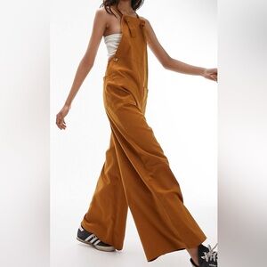 Topshop Women's Rust Jumpsuit